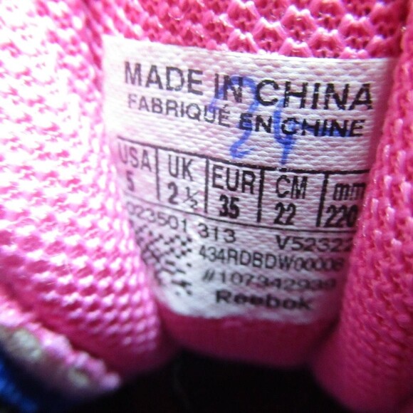 Reebok Womens Easytone Sneakers Shoes Purple 107342939 Walking Geometric Mesh 5M - Picture 6 of 7